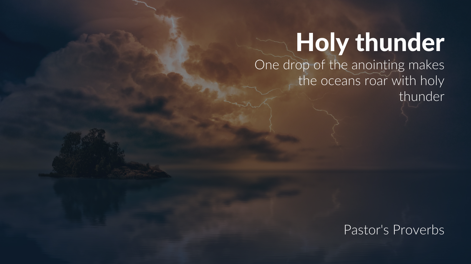 Holy thunder